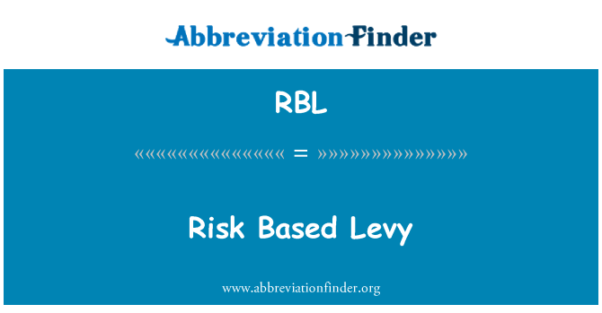 RBL: Risk Based Levy