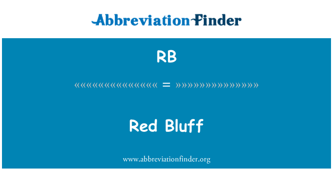 RB: Κόκκινο Bluff