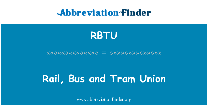 RBTU: Rel, bas dan trem Kesatuan