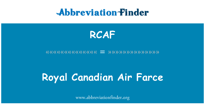 RCAF: Farce bl-ajru Kanadiż Rjali