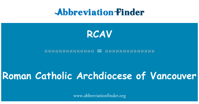 RCAV: Archidiecezja Vancouver