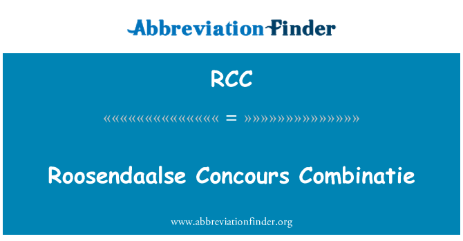 RCC: روساندالسی کونکوورس کومبانٹی