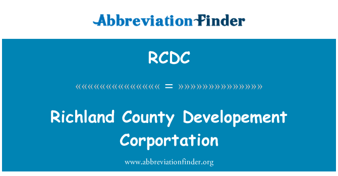 RCDC: Richland eta Développement Corportation
