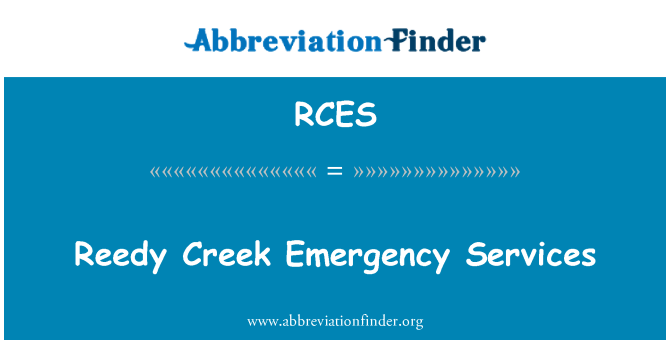 RCES: Reedy Creek Emergency Services