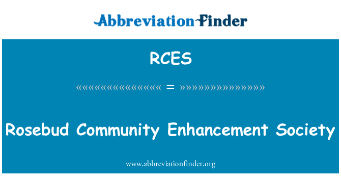 RCES: البرعم المجتمع تعزيز المجتمع