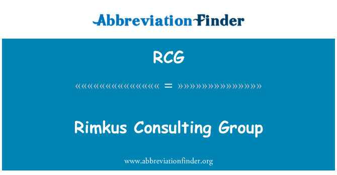 RCG: Rimkus Consulting Group