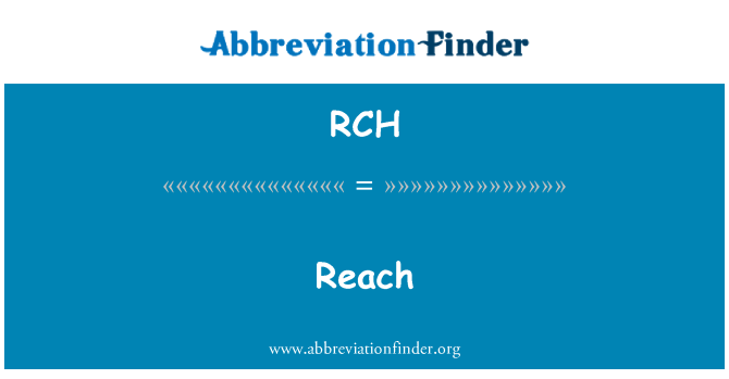 RCH: التوصل إلى