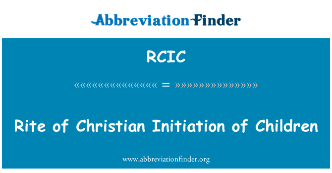 RCIC: مراسم شروع مسیحی کودکان