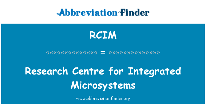 RCIM: مرکز تحقیقات میکرو سیستمز یکپارچه