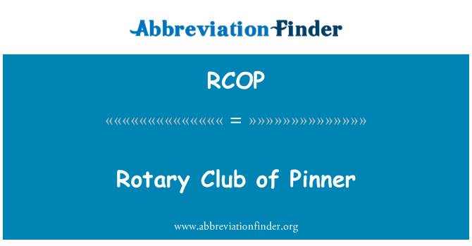 RCOP: Rotary klub Pinner