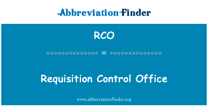 RCO: Permintaan kontrol kantor