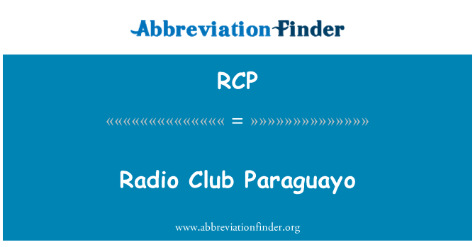 RCP: Radio Club Paraguayo