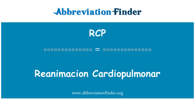 RCP: Reanimacion Cardiopulmonar