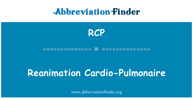 RCP: החייאה קרדיו-Pulmonaire