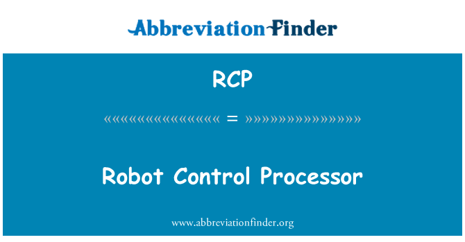 RCP: Robot kontrol prosesor