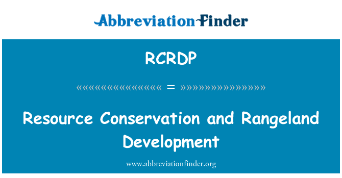 RCRDP: Збереження ресурсів та розвитку Rangeland