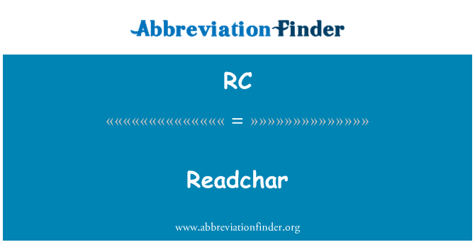 RC: Readchar