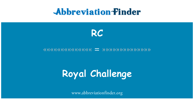 RC: Royal Challenge