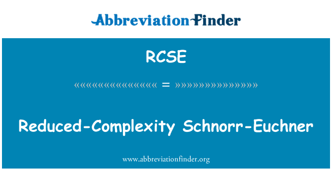 RCSE: Reduced-Complexity Schnorr-Euchner