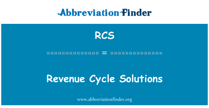 RCS: Solutions Cycle de revenu