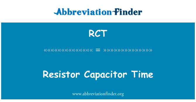 RCT: Resistor kapasitor waktu