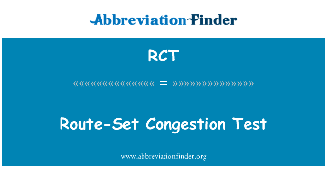 RCT: Pot-Set zastojev Test