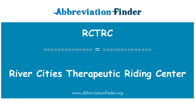 RCTRC: 河城市治疗骑马中心