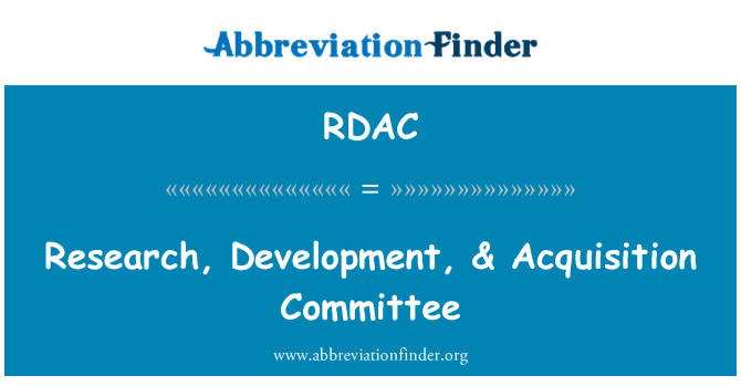 RDAC: งานวิจัย พัฒนา & กรรมการ