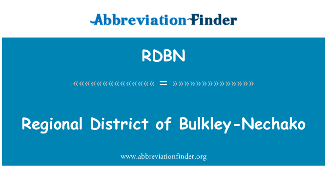 RDBN: Regional District of Bulkley-Nechako
