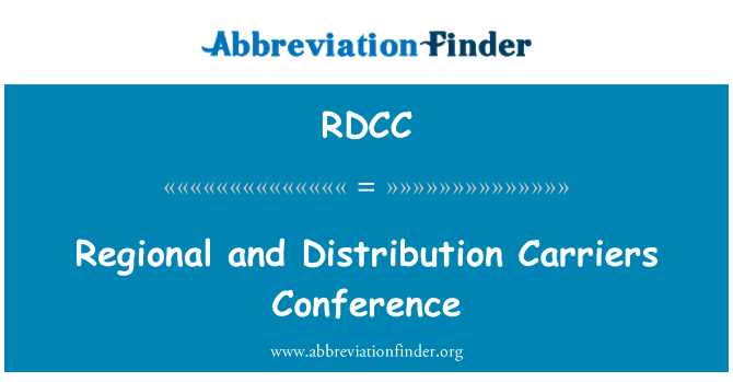 RDCC: Regional i distribució transportistes conferència