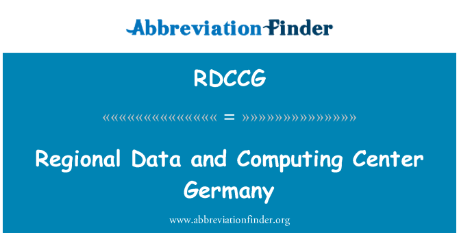 RDCCG: Regionale Data og edb Center Tyskland