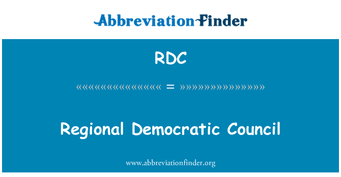 RDC: Demokratiske regionrådet
