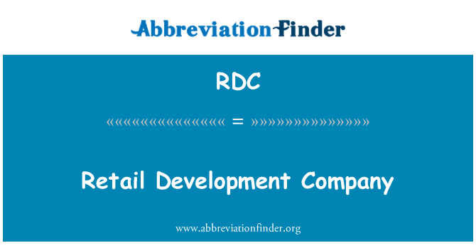 RDC: Retail Development Company