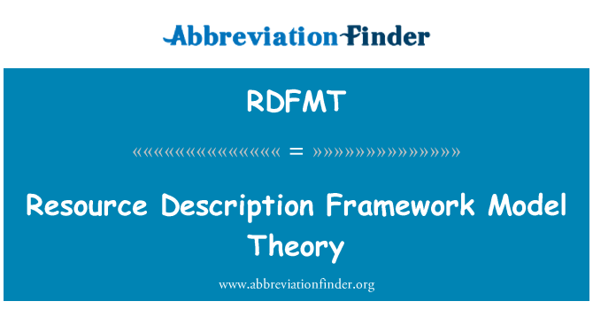 RDFMT: Teoria di modello del quadro di descrizione delle risorse