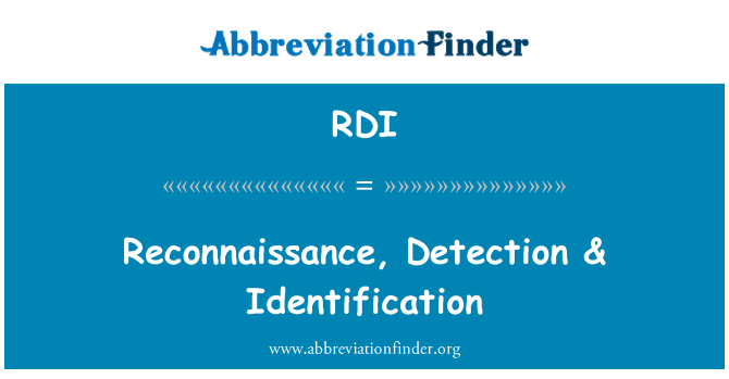 RDI: Kampanji, kxif & identifikazzjoni