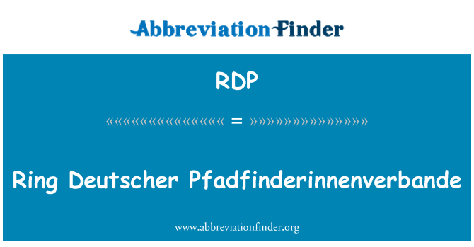 RDP: Ring Deutscher Pfadfinderinnenverbande
