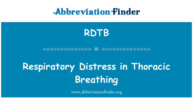 RDTB: Respiratoire nood in thoracale ademhaling