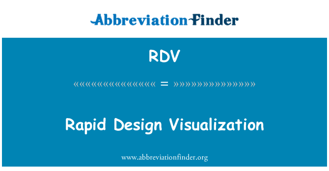RDV: Rychlý Design vizualizace