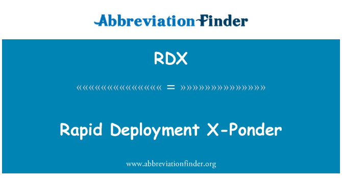 RDX: 快速部署 X 思考
