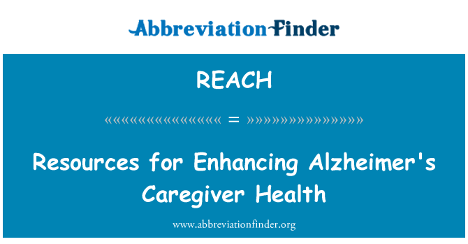 REACH: Recursos per a millorar la salut cuidador Alzheimer