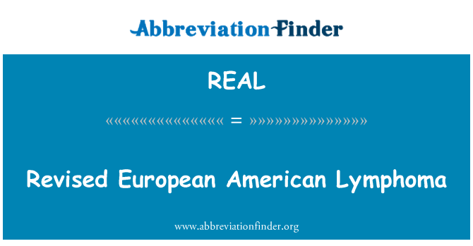 REAL: Revidované Evropské americký lymfom