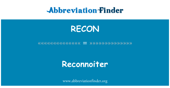 RECON: Felderít