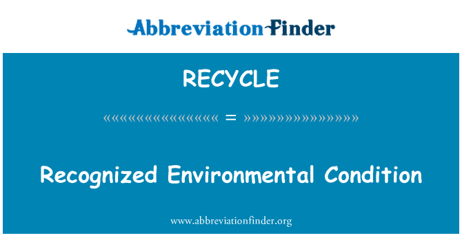 RECYCLE: Te rekonèt kondisyon anviwònman