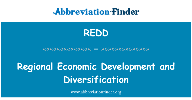 REDD: Регионално икономическо развитие и диверсификация