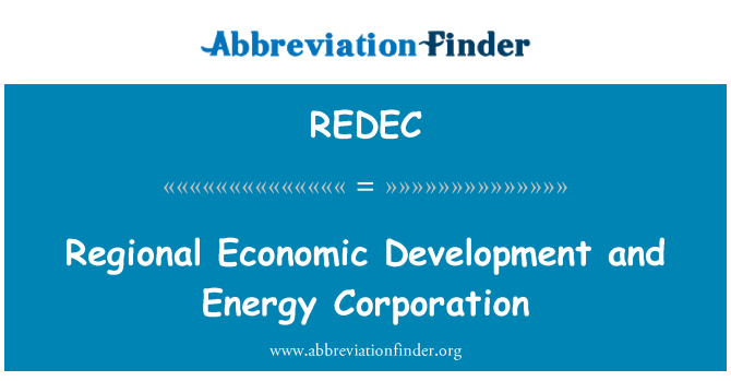 REDEC: Regional Economic Development and Energy Corporation