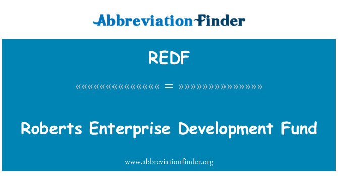REDF: Roberts Enterprise devlòpman fon