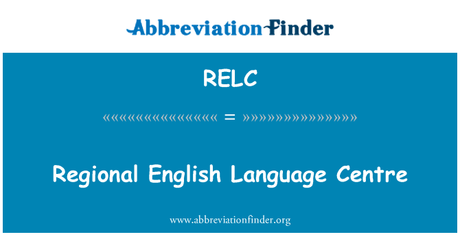 RELC: Regionalni angleškem jeziku Centre