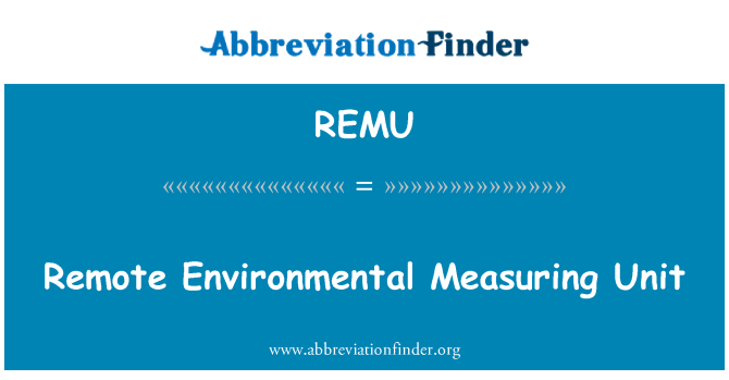 REMU: Remote miljømæssige måleenhed