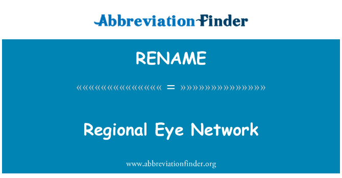 RENAME: Rete regionale occhio