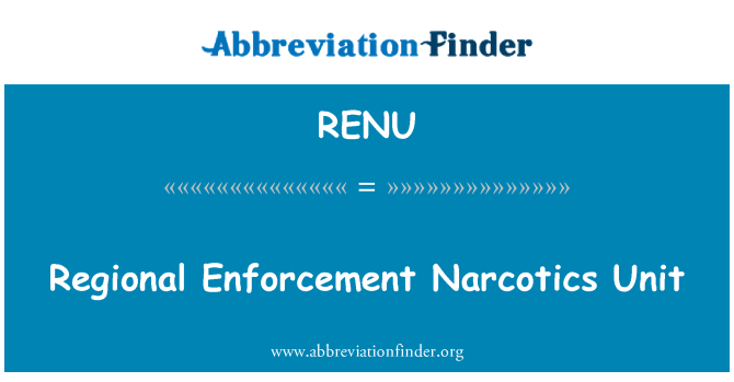RENU: Rejyonal anfòsman dwòg inite w la